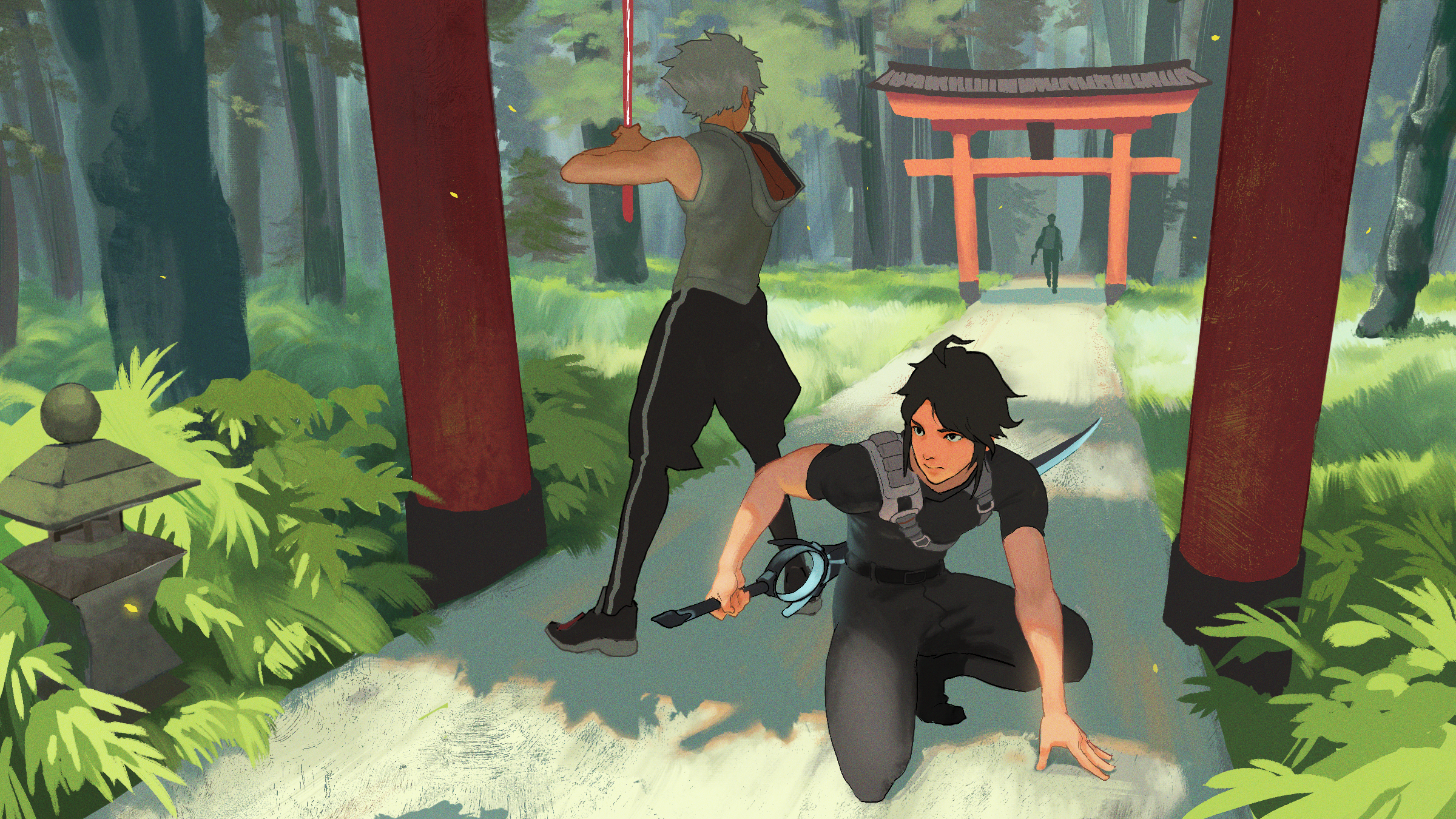 Forest ninja illustration